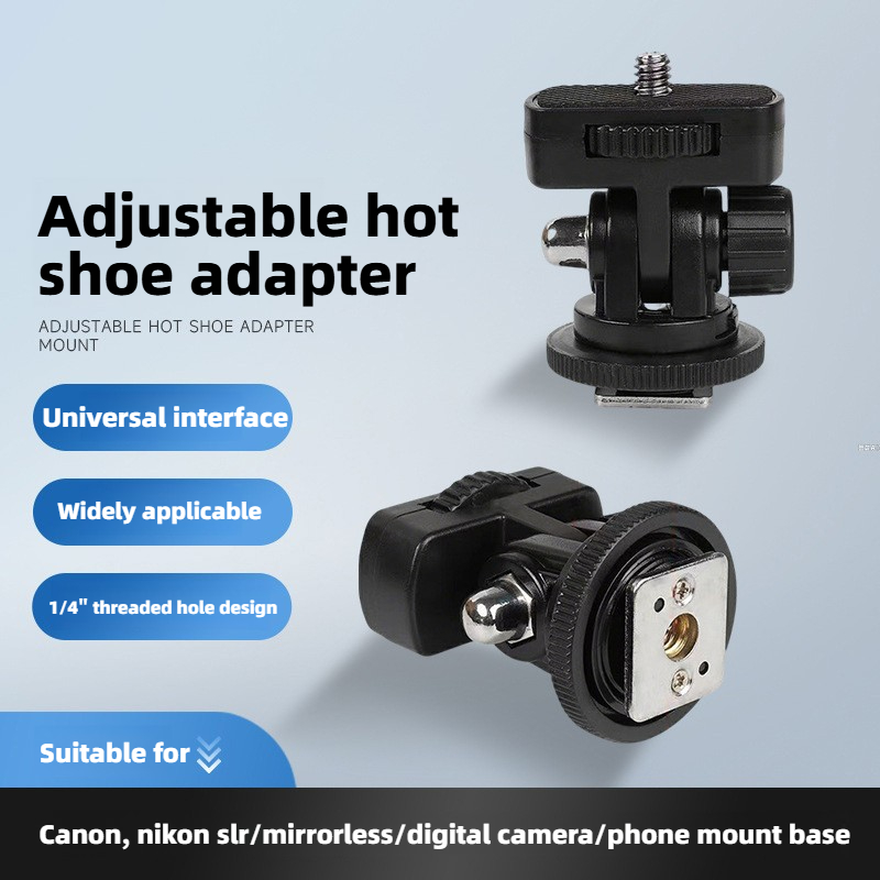 Auto Tracking Tripod - Universal Hot Shoe Mount Adapter 1/4
