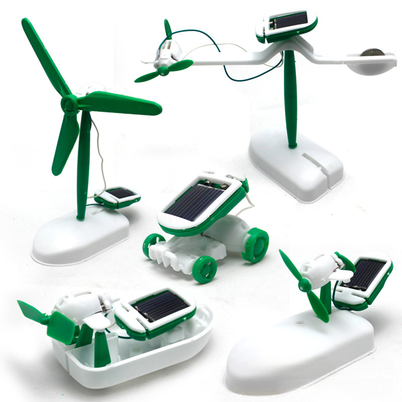 Gadgets For Electronics - 6-In-1 Solar-Power Robot Kit Assembling Ship