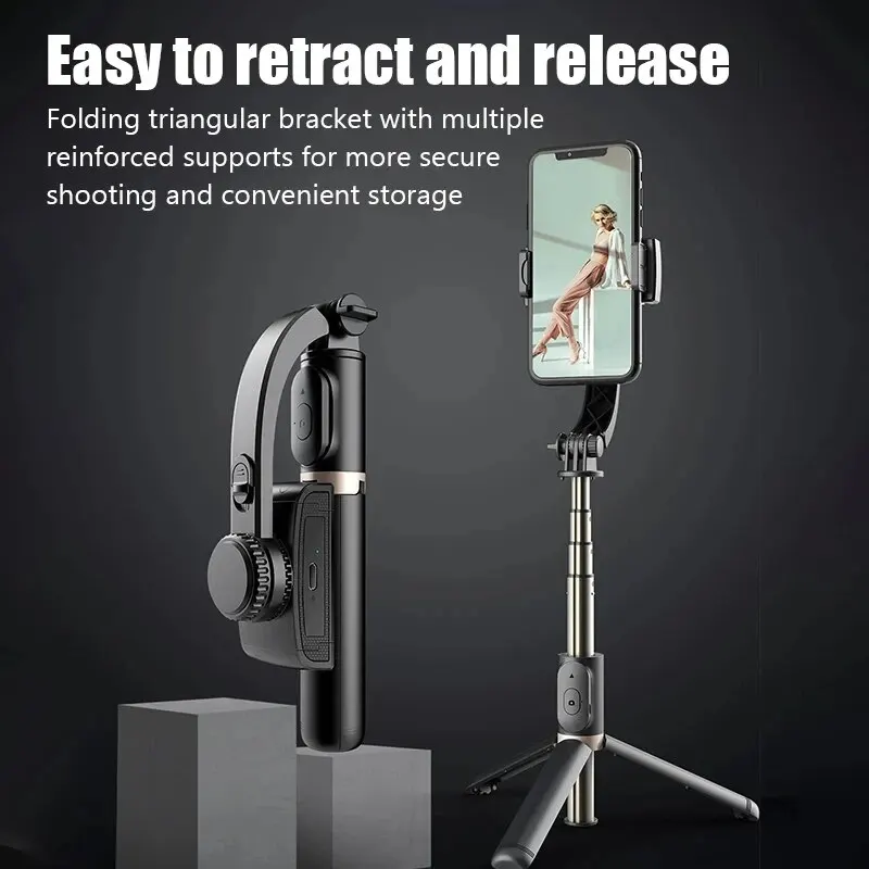 Q08 Handheld Gimbal Stabilisat - Auto Tracking Tripod ulasan dan harga