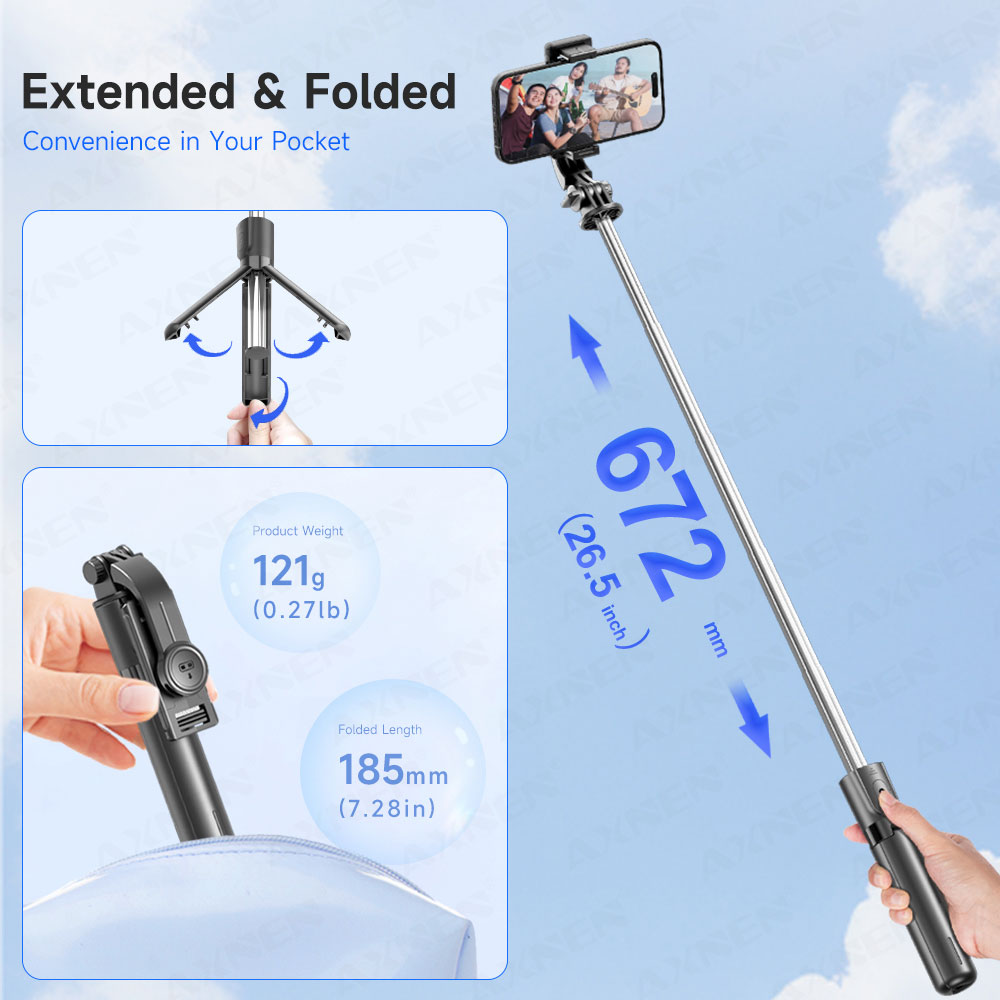 Selfie Stick Tripod with Detac - Auto Tracking Tripod ulasan dan harga