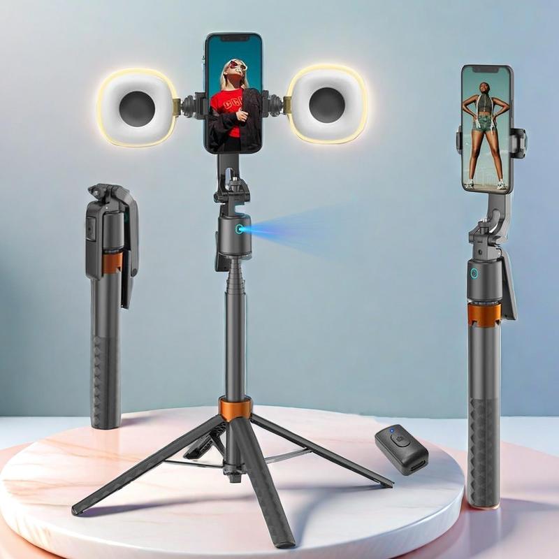 Selfie Stick Tripod Rechargeab - Auto Tracking Tripod ulasan dan harga