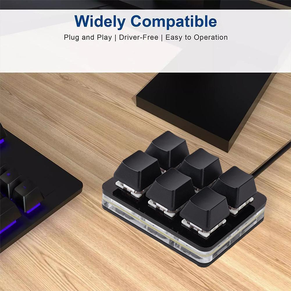 Mini 6 Keys Keyboard Bluetooth - Wireless Keyboard Mini ulasan dan harga