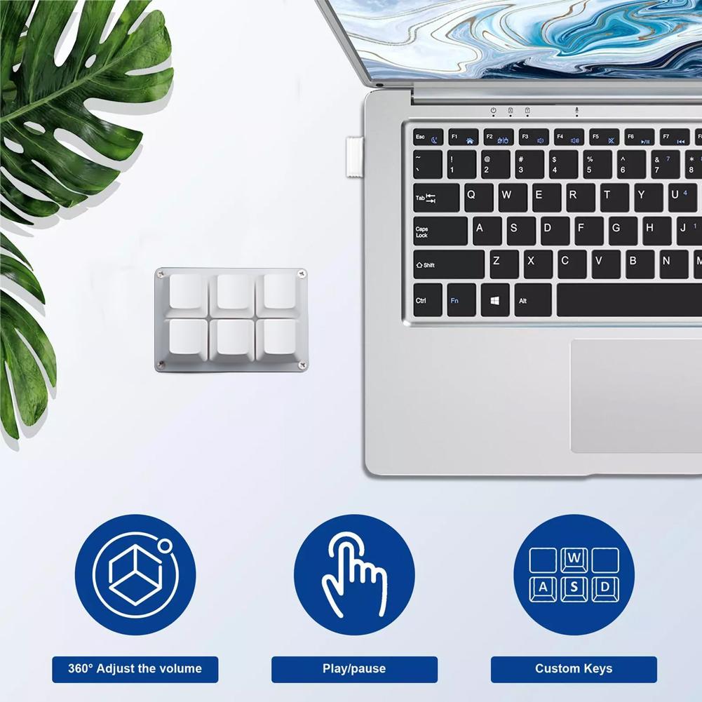 Mini 6 Keys Keyboard Bluetooth - Wireless Keyboard Mini ulasan dan harga