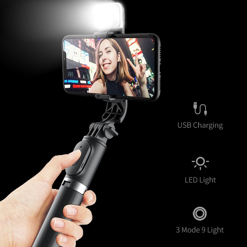 Q02S Bluetooth Wireless Selfie - Auto Tracking Tripod ulasan dan harga